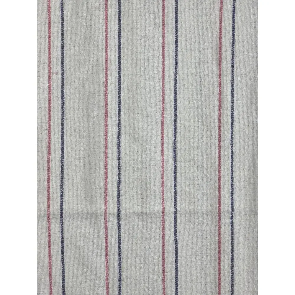 VTG Medline Hospital Blanket Pink Blue Stripe White Receiving Blanket